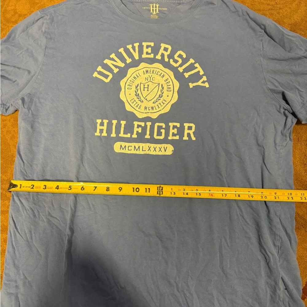 Tommy Hilfiger Light Blue University Tee - Picture 2 of 6